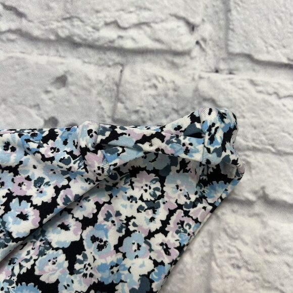 Volcom COASTAL BLUE Bloom Generation Bikini Swim Bottom Size M Floral New - Picture 3 of 6